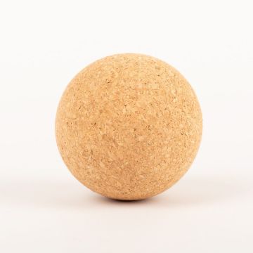 Cork ball MEDORA made of agglomerated cork, natural, Ø2.6"/6,5cm