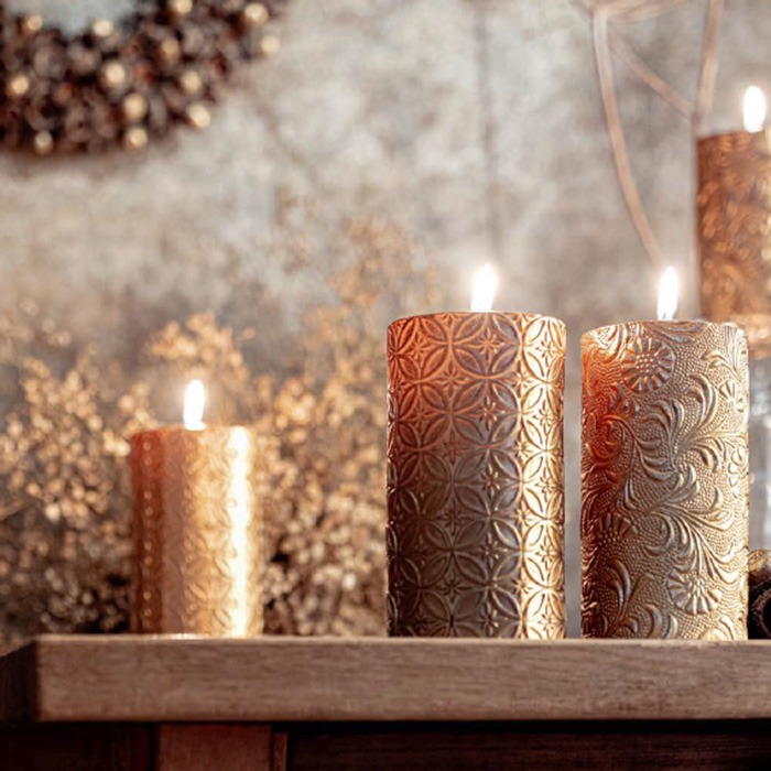 Decorated candles