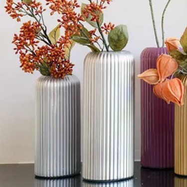 Silver vases