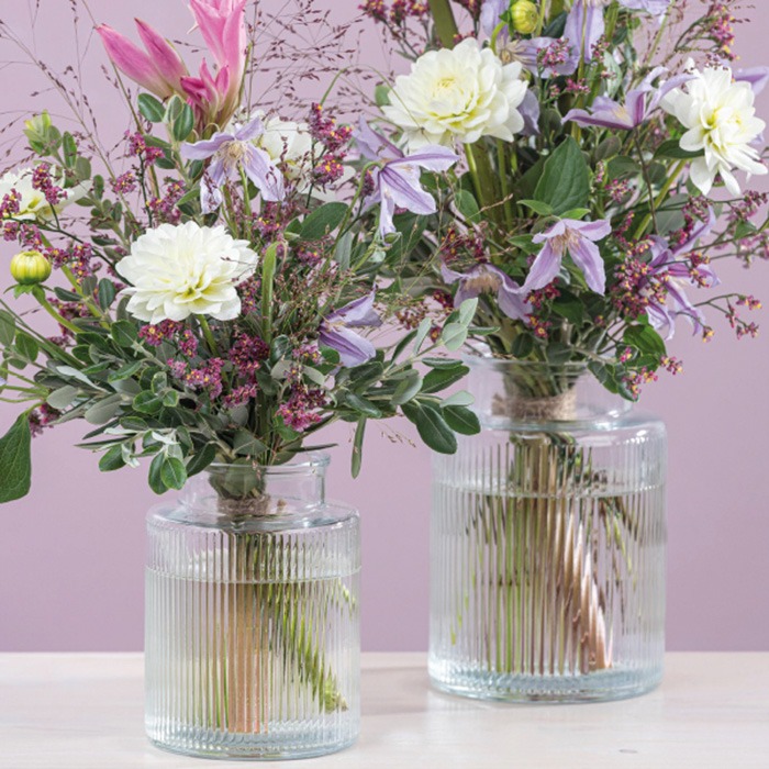 Transparent vases